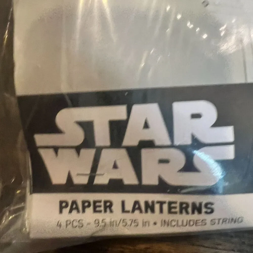 4 packs of 4 Star Wars Force Awakens Paper Lanterns Party Decorations Disney New